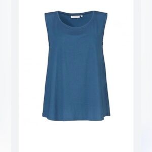 Everyday Scoop Neck Tank Top in Dusty Blue